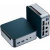 BENIRROS Mini PC Ryzen 5 7430U (Max 4.3GHz) 16GB DDR4 RAM 1TB SSD | Doppio schermo 4K, W11 Pro/Wi-Fi 6/BT 5.0/HDMI/RJ45 LAN 2.5G/DP 1.2/USB/DC Jack, Computer desktop per ufficio e casa