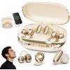 Orxiery Auricolari wireless Bluetooth 3 in 1 con custodia ricaricabile Power Bank intercambiabile, auricolari in-ear e sleep con app EQ, display LED, cuffie a bassa latenza per sport e viaggi (oro)