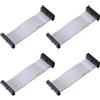 QUARKZMAN 4Pz Cavo a Nastro Piatto Flessibile passo2,54mm L10cm W32mm 26pin | FC a FC, Grigio, Cavo a nastro piatto flessibile Connettore IDC, Filo per Computer, display Led, Dvd, Stampante