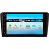 XTRONS Autoradio GPS Android 14 per Audi A3, 8GB+128GB, con Apple CarPlay, Android Auto, Wi-Fi, Bluetooth, Nero