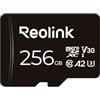 Reolink - Scheda di memoria microSDXC da 256 GB, fino a 100 MB/s, 4K UHD, U3, A2, V30, classe 10, FAT32, compatibile con REOLINK Security Camera, REOLINK