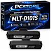 PcStore Toner Compatibile Samsung MLT-D101S NEW CHIP 101S Nero 1500 Pagine per Samsung ML2160 ML2162 ML2165 ML2165W SCX3400 SCX3400F SCX3405 SCX3405F SCX3405FW SF760P SF765P (KIT 2 PEZZI)