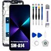 EFaith Schermo LCD per Samsung Galaxy A50 con Cornice di Ricambio | SM-A165F/DS Compatible, Vetro Touch Digitizer, Strumento di riparazione incluso, SM-A165M Compatible