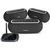 Venucast Harmony A2 - Sistema Di Altoparlanti Wireless Auracast Per Audio Di Sottofondo In Casa, Espandibile, Controllo A Un Pulsante, Bluetooth/Ottico/AUX, Per Negozi E Piccoli Ambienti