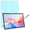 NOVOJOY Tablet da 10 pollici con custodia protettiva per tablet e stilo, tablet Android 15, 8 GB di RAM 32 GB ROM/1 TB di espansione, batteria 8H 6000 mAh Wifi Bluetooth 10.1 pollici IPS HD Touchscreen 2MP+