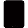 excovip Tappetino per mouse piccolo, 20 x 15 cm, nero scuro, mini tappetino per mouse con bordi cuciti, pratico per laptop wireless, scomparti per tastiera, casa, ufficio e viaggi, per uomo e donna