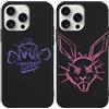 TBNMBGY 2 Pezzi Nero Cover per Samsung Galaxy A54 5G 6,4,Protettiva per Tutto il Corpo Morbida al Tatto,Custodia Silicone Antiurto con Cartoon Anime Estetica Game Motivo Cover,Cute