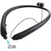 LHKLUK Cuffie Bluetooth retrattili con archetto da collo, cuffie wireless con microfono, auricolari IPX5 a prova di sudore, 22 ore di riproduzione e doppia connettività per sport, corsa, allenamento
