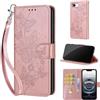SIENIANLINE Cover per iPhone 17e / iPhone 16e custodia portafoglio Oro Rosa | 3 scomparti carte, 1 tasca banconote, Chiusura magnetica, Supporto, Pelle PU flip cover per iPhone 17e / 16e