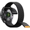 NotoCity Cinturino in Nylon con Chiusura a Gancio e Asola per Garmin Fenix 5/6/7/8 | Design a Passante Integrato,Compatibile con Fenix 6 Pro/7 Pro/8 47mm /Instinct 2/3 45mm, nylon resistente e traspirante