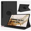 Dlahaby Custodia per Samsung Tab S8+ S8 Plus 2022/S7 FE 2021/S7 Plus 2020 12.4 Pollici, Pelle PU con Funzione di Supporto Girevole Cover per Samsung Tab S7 Fe/S8 Plus/S7 Plus,nero