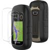 KUSINHOKA Custodia per Garmin eTrex 32x/22x + 2 Pezzi Pellicola Protettiva Flessibile | Silicone Antiurto Portatile Protezione Cover, Morbido Custodia Protettiva per Garmin eTrex 30/20/10 GPS, Nero