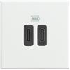 Bticino Base caricatore USB C+C3A 5V 230VBTICINO Axolute HD4286C2Bianco 2 moduli