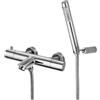 PAFFONI LIQ023CR Miscelatore termostatico vasca/doccia con set doccia LIGHT PAFFONI