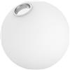 MOLUCKFU Paralume in Vetro Smerigliato Bianco Rotondo per Lampada E27 Apertura da 4 Cm, Resistente All'ingiallimento, per Ambienti Living e Relax Moderni