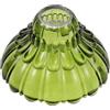 DECOMELODY Paralume Fiore in Vetro Verde, Ricambio Vintage 4,2cm | Lampade da Tavolo e Comodino, Finitura Liscia e Trasparente, Attenua L'abbagliamento