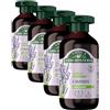 Antica Erboristeria Laboratorio Natura Antica Erboristeria - Shampoo Illuminante alla Lavanda per Capelli Normali, Formula Vegan senza Siliconi, 250ml (Confezione da 4)