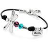 Uno de 50 UNOde50 Bracciale Donna Artigianale Argento, Libellula e Cristalli, Spagna | Bracciale donna placcato argento con cristalli e charm libellula. Realizzato al 100% in Spagna, ideale come regalo.