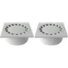 First Plast CHPP20G Chiusino Sifonato in Polipropilene, Grigio, 200 x 200 mm (Confezione da 2)