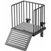 Gralara Piattaforma Basking con Rampa Acciaio Inox con Ventosa | Piattaforma per Tartarughe d'Acqua Facile da Pulire, per Acquari da 20 Cm di Larghezza