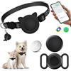 uootem Collare GPS Gatto, Localizzatori GPS per Cani Compatibile con iOS e Android | GPS per Cani e Gatto Senza Abbonamento, Collare Regolabile Animali, Batteria sostituibile, Posizionamento Globale