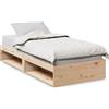 vidaXL Letto da giorno senza materasso 80x200 cm in legno di pino massiccio