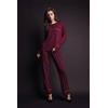 LORMAR PIGIAMA DONNA MANICA LUNGA SERAFINO MIN654396 BORDEAUX
