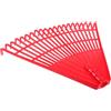 Toddmomy Rastrello da Giardino 21 Denti in Plastica Rosso, Attrezzo per Rastrelli per Prati e Foglie Pesanti, Leggero e Compatto per Pulizia Foglie, per Giardinaggio All'aperto e Prato