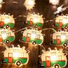 CHENBOOW Catena Luminosa da Campeggio,30 Luci Natalizie da Campeggio 3m | Luci da Campeggio,LEDs Catena Luminosa Interno,LED Luci Stringa Natalizie,per Camper,Tenda,Picnic,Campeggio,Interni,Balcone