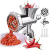 Mingchengheng Tritacarne N. 10 In Alluminio, Tritacarne Manuale E Salsiccia Per Cucina,Tritacarne Manuale Per Uso Domestico, Tritacarne Manuale Antiscivolo, Design Staccabile, Per Tutte Le Carni, Per Cucina
