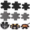 IKOPFLN Set 12 Pezzi Separatori Pentole - 26CM 35CM 38CM - Proteggi Pentole e Salvapadelle -pentola in ghisa - Perfetti per Pentole e Padelle Antiaderenti in Acciaio Inox, Ghisa, Ceramica (Grigio+Nero)