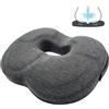 GBKDQQ Cuscino ortopedico, anti-decubito, per sedia da ufficio, ergonomico, sollievo dal coccige, emorroidi, fianchi, cuscino per divano, ufficio, auto, sedia a rotelle, grigio scuro
