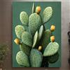 JKEVCBIAX Stampa ad acquerello di un cactus di fico d'India, arte botanica moderna da parete, decorazione minimalista, stampe e poster di stili creativi (70x100 cm/senza cornice)