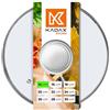 KADAX Coperchio in Vetro 14 cm con Manico Argento - Pentole e Padelle Piccole - Vetro Temperato Trasparente per Cottura Controllata