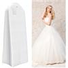 Williyatt Custodia Porta Abito da Sposa Copriabiti Antipolvere sacchetti 180 cm | per indumenti per Abiti da Sposa, Traspirante, Antipolvere,Abiti da Sera, Cappotti