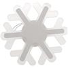 Tubayia Lampada da parete a LED con fiocco di neve, decorazione da parete, luce notturna per camera da letto