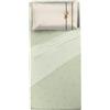 THUN Lenzuola Completo Letto Una Piazza e Mezza in Cotone Country Bloom Green B201196