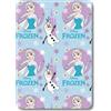 anemone Plaid in pile Frozen (Frozen) ufficiale 100 x 140 cm - 100% microfibra morbida e calda (D)