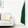 Homgoday Albero Natale Artificiale Sottile a metà Supporto Verde 240 cm, Decorazioni Natalizie, Albero di Natale, Natale Artificiale Sottile Supporto