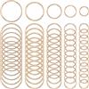 SOFPLATE 1 scatola 60 pezzi 15mm 20mm 25mm 32mm 38mm Anello A O Dorato Fibbia Portachiavi In Metlega Rotondo Multiuso Anelli di Congiunzione In Ferro Anello A O A Molla Alla Rinfusa per Borse Hardware