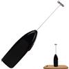 Xujuika Montalatte Elettrico Montalatte Portatile A Frusta, Montalatte Manuale, Montalatte Palmare, Mixer per Drink A Batterie per caffè, Latte, Cappuccino, Cioccolata Calda (Senza Batteria)