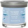 Yankee Candle Candela profumata Ocean Air, piccola candela in bicchiere con doppio stoppino, miscela di cera di soia, candela a lunga combustione, regalo perfetto per le donne