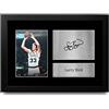 HWC Trading FR A4 Larry Bird Celtics Regali Stampati Autografo Firmato Immagine Per Gli Appassionati Di Basket Memorabilia - A4 Framed