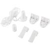 VOBOR Kit di montaggio per tende a rullo,17mm ricambi per tende a rullo staffa per tenda a rullo,Accessori per Riparare Tende ecc(Bianco)