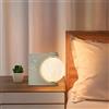 Neoglint Moon Lamp RGB cambia colore luna luce notturna, doppia sveglia con snooze, luce sveglia, macchina rumore bianco per dormire, lampada da comodino dimmerabile, impostazione timer, tipo C