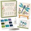 GUUTHQOR Watering Can Mosaic Art Kit Floral Watering Can Diy Mosaic Bead (G) | Craft Set with Butterfly Hummingbird Bee Sunflower Design,Garden Suncatcher Decor Handmade Home Ornament for Adults Beginner