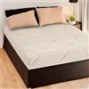 Home Tresor - Coprimaterasso Matrimoniale Lino Cashmere Letto 160/170 x 190 cm Multiuso Rinfrescante d'Estate e Caldo d'Iinverno, Qualità e Benessere Made in Italy