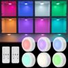 QZYIPI Set di 6 luci a LED senza fili, illuminazione per armadio, con telecomando, 16 colori RGBW Puck Lights con timer e dimmer, luci touch per cucina, vetrine, illuminazione sottopensile