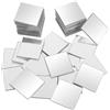 Lusofie 100 piccoli specchi adesivi quadrati per fai da te, 2,5 x 2,5 cm, mini specchio acrilico per fai da te, fai da te