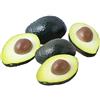 KABAKE 3 decorazioni artificiali per avocado finte, in plastica, verde, avocado, frutta, verdura, casa, feste, festival (5 pezzi di avocado artificiali